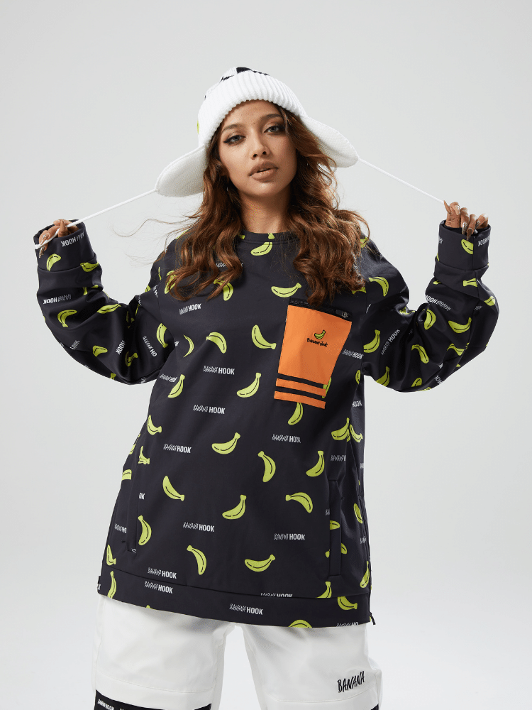Tolasmik x Banana Hook Small Bananas Pullover Fleece Hoodie