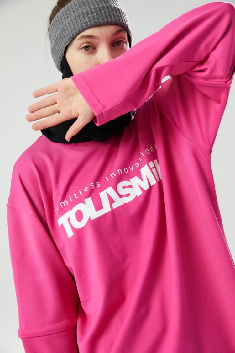 Tolasmik QUICK-DRY Sweatshirt - Pink Seris - RAKU-Snowsports Tolasmik QUICK-DRY Sweatshirt - Pink Seris - RAKU-Snowsports