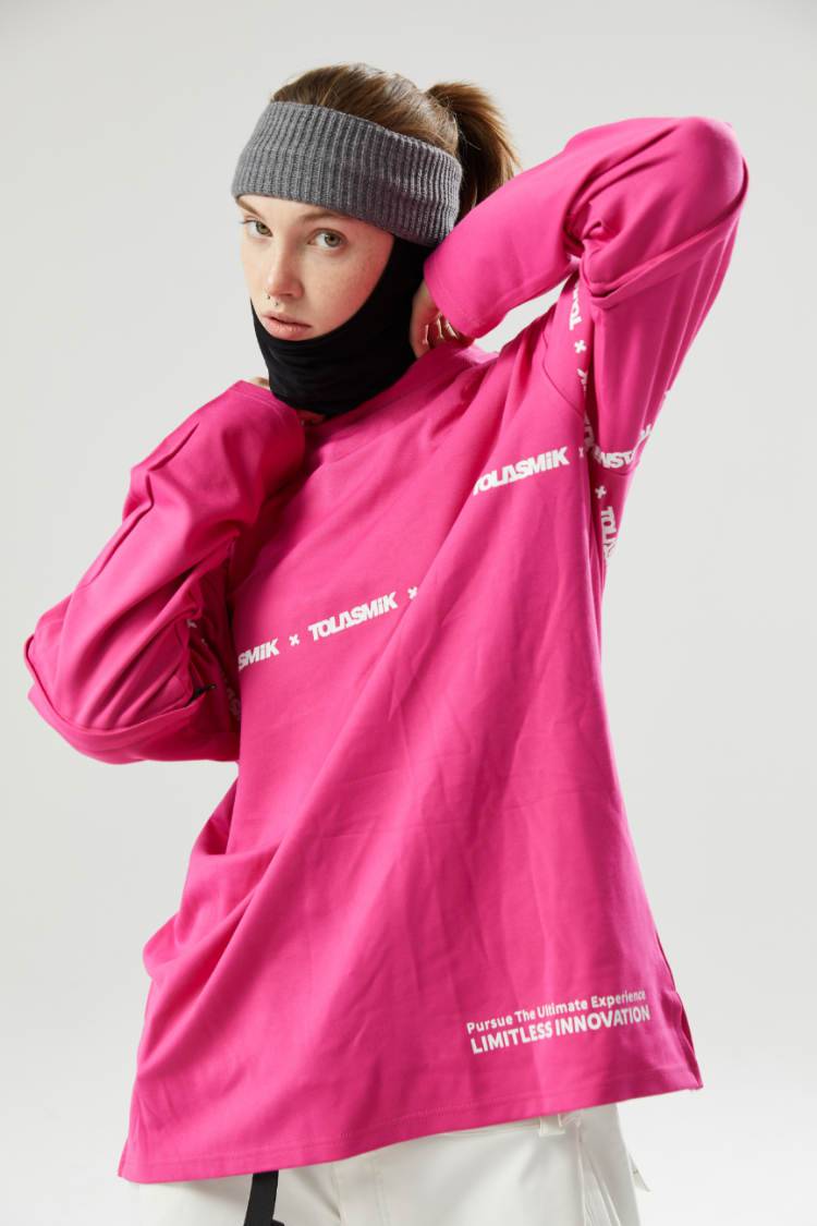 Tolasmik QUICK-DRY Sweatshirt - Pink Seris - RAKU-Snowsports Tolasmik QUICK-DRY Sweatshirt - Pink Seris - RAKU-Snowsports