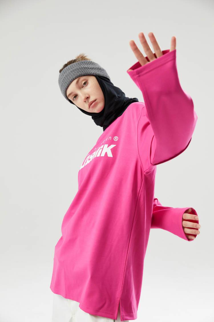 Tolasmik QUICK-DRY Sweatshirt - Pink Seris - RAKU-Snowsports Tolasmik QUICK-DRY Sweatshirt - Pink Seris - RAKU-Snowsports
