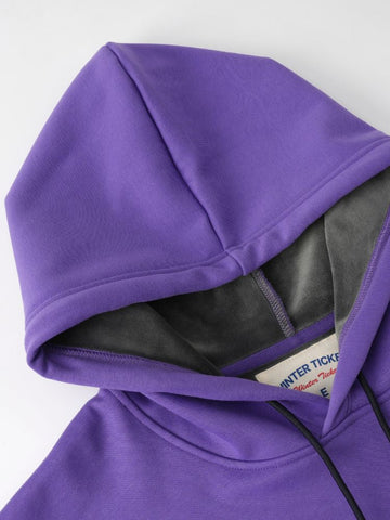 Winter Ticket Freestyle Purple Fleece Hoodie - Unisex