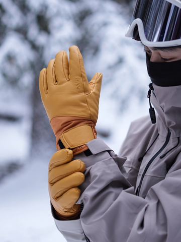 POMT P-Insulate Leather Ski Gloves