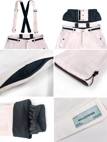 Molocoster Freestyle Fleece-Lined Ski Bibs - Unisex