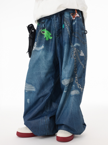 POMT Graffiti Flow Baggy Ski Pants – Unisex
