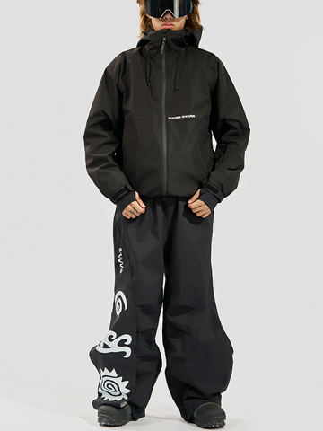Doorek Totem Curved Baggy Snow Pants - Unisex