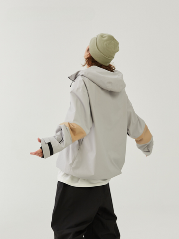 Winter Ticket Grey Freeride 3L Pullover Jacket - Unisex