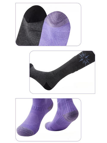 LITAN Unisex Merino Wool Ski Socks