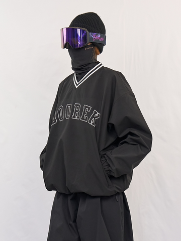 Doorek Baseball V-Neck Ski Pullover - Unisex