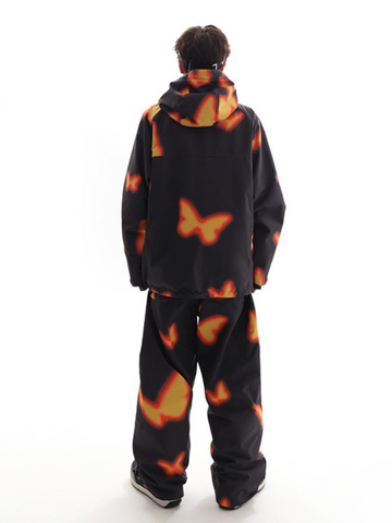 Molocoster Flame Butterfly Snow Jacket - Unisex