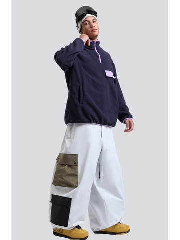 Gsou Snow Color Block Double Cargo Snow Pants - Unisex