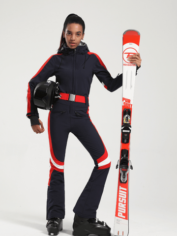 Gsou Snow Coveralls Slim Ski Jumpsuit - Women's