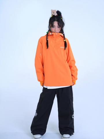 RenChill Cute Orange Bear Hoodie - Unisex