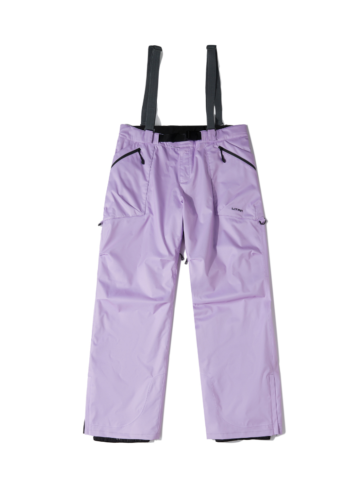 LITAN Alpine Teflon Suspender Purple Pants - Unisex