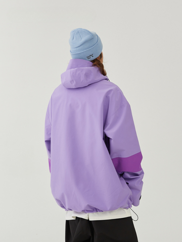 Winter Ticket Violet Oversized Snow Jacket - Unisex