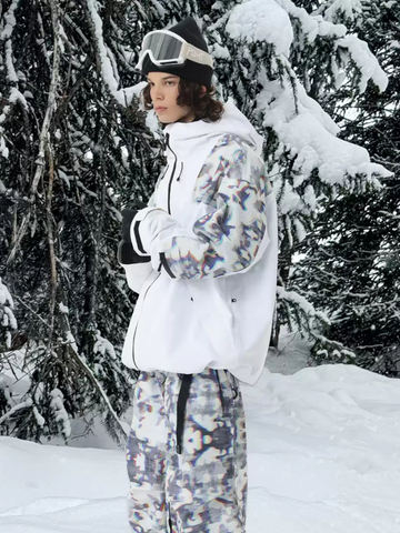 POMT Retro Pixel Style Baggy Ski Jacket – Unisex