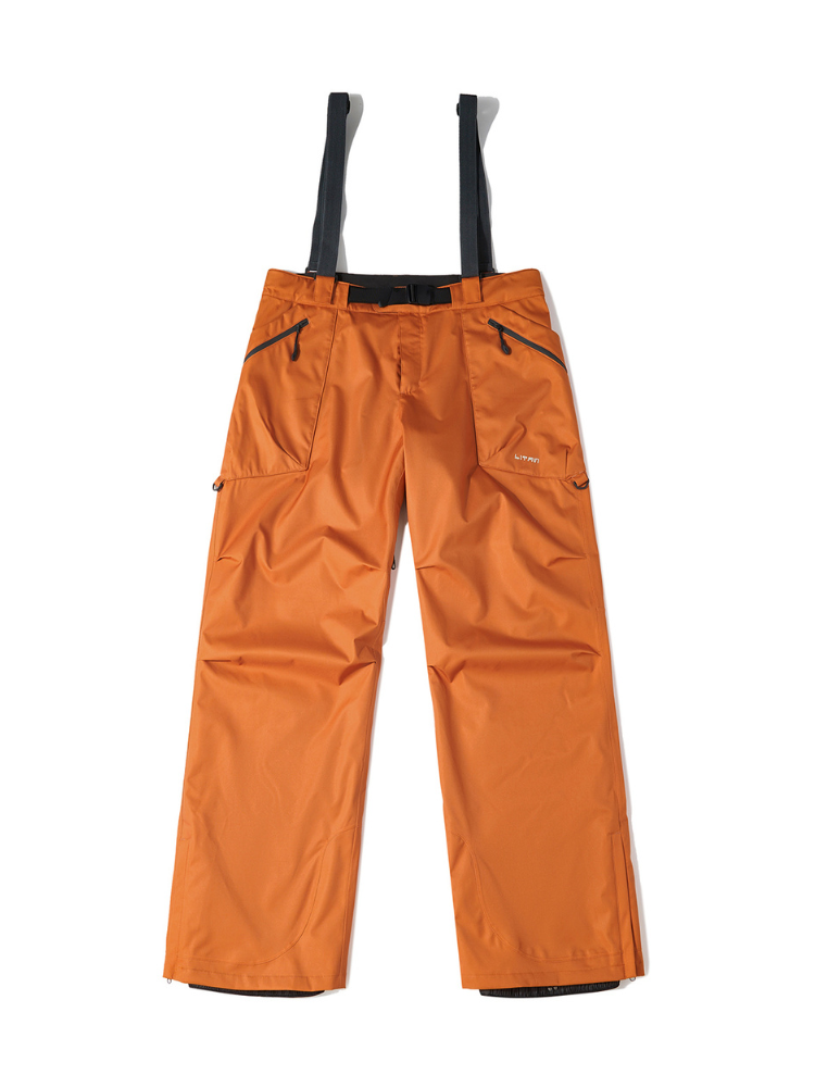 LITAN Alpine Teflon Suspender Orange Pants - Unisex