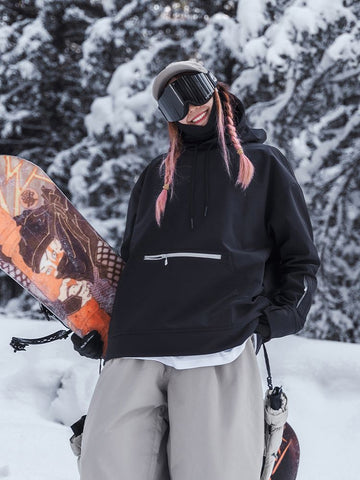 NANDN Chic Zip Pocket Hoodie - Women's