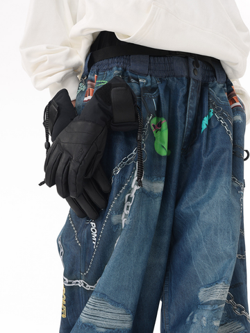 POMT P-Insulate Leather Ski Gloves