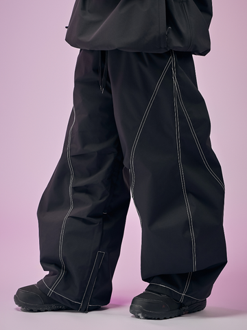 Doorek Curved Baggy Snow Pants - Unisex
