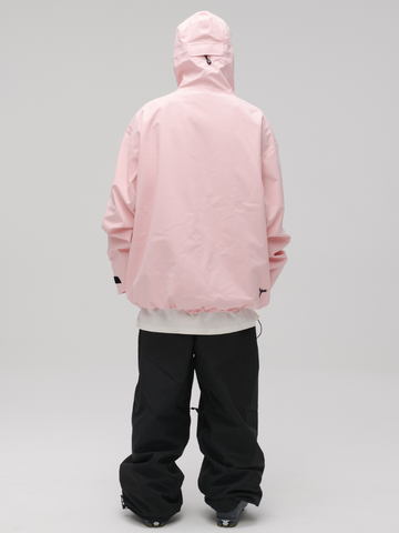 Winter Ticket Pink Baggy Ski Jacket - Unisex