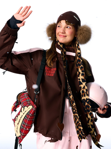 BCG Retro Fluffy Leopard Beanie