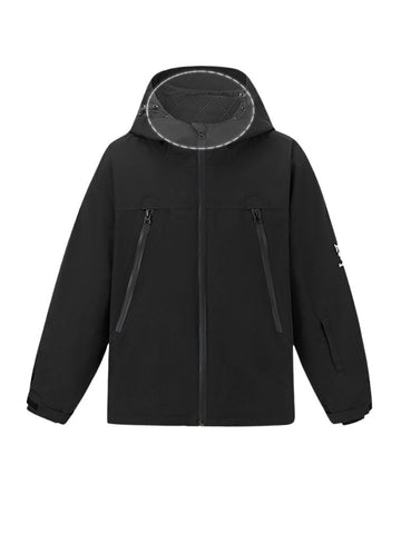 Doorek Kids Detachable Rabbit Ears Hooded Snow Jacket