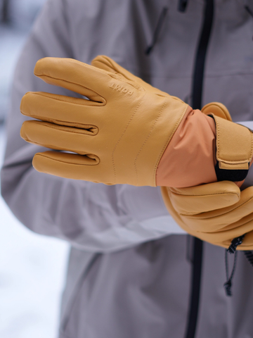 POMT P-Insulate Leather Ski Gloves