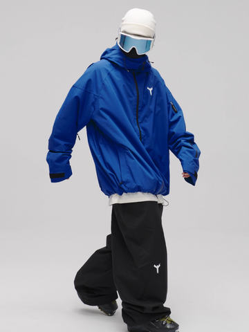 Winter Ticket Klein Blue Baggy Ski Jacket - Unisex
