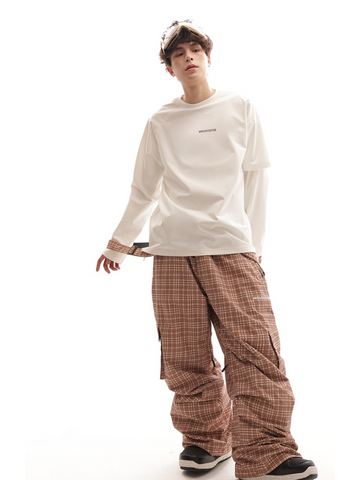 Molocoster Checkered Snow Pants - Unisex