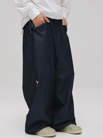 Winter Ticket Denim Steeze Baggy Ski Pants - Unisex