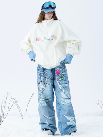 Molocoster 3D Print Baggy Snow Pant - Unisex