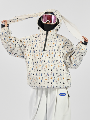 Doorek Bunny Ear Pullover Snow Anorak - Unisex