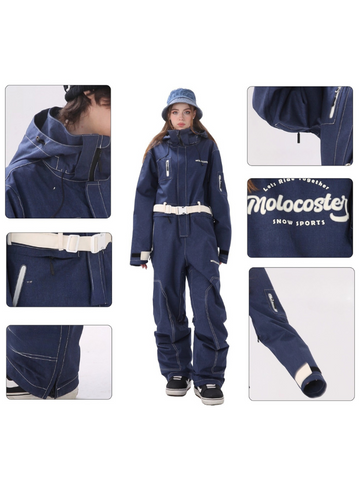 Molocoster All-Mountain Denim Ski Jumpsuit - Women's