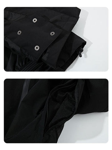 Doorek Kids Detachable Rabbit Ears Hooded Snow Jacket