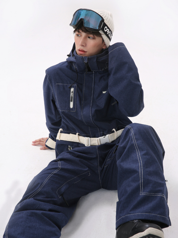 Molocoster All-Mountain Denim Ski Jumpsuit - Men's