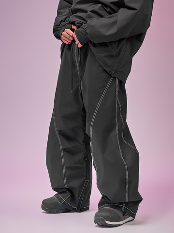 Doorek Curved Baggy Snow Pants - Unisex
