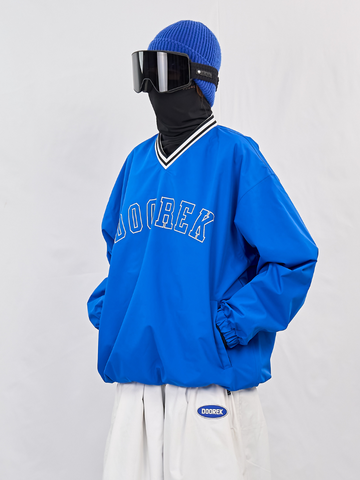 Doorek Baseball V-Neck Ski Pullover - Unisex