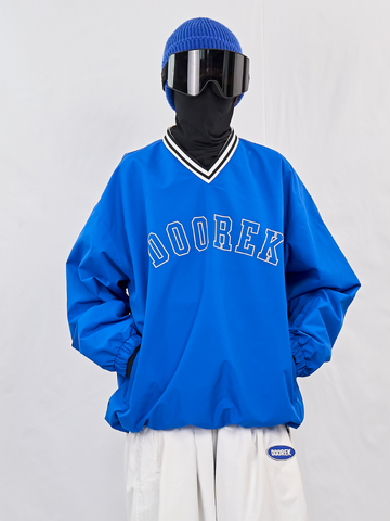 Doorek Baseball V-Neck Ski Pullover - Unisex