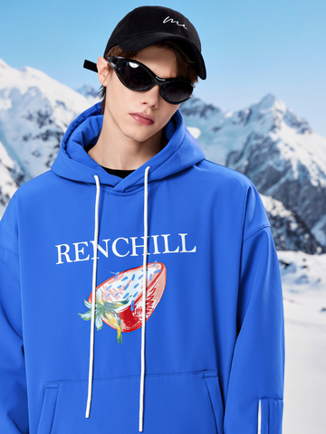 RenChill Klein Blue 3L Fleece Ski Hoodie - Unisex