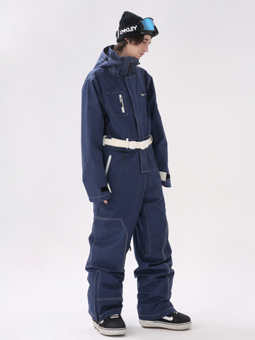 Molocoster All-Mountain Denim Ski Jumpsuit - Men's
