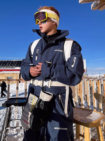 Molocoster All-Mountain Denim Ski Jumpsuit - Men's