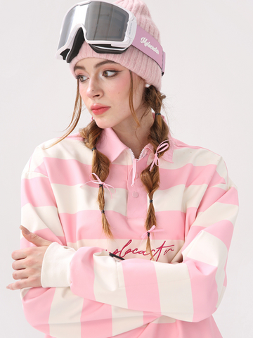 Molocoster Colorblock Striped Ski Sweatshirt - Unisex