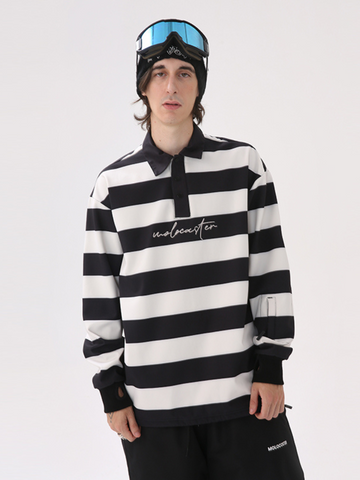 Molocoster Colorblock Striped Ski Sweatshirt - Unisex