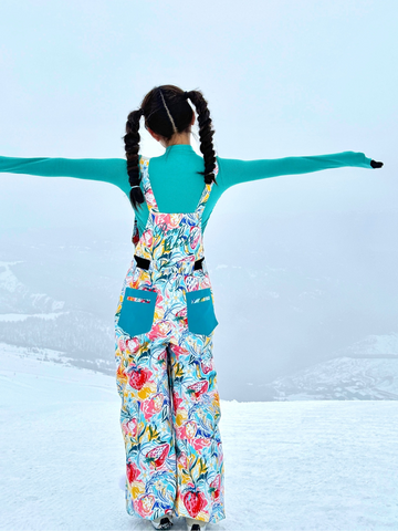 RenChill Glacier Floral 3L Ski Bibs - Women's