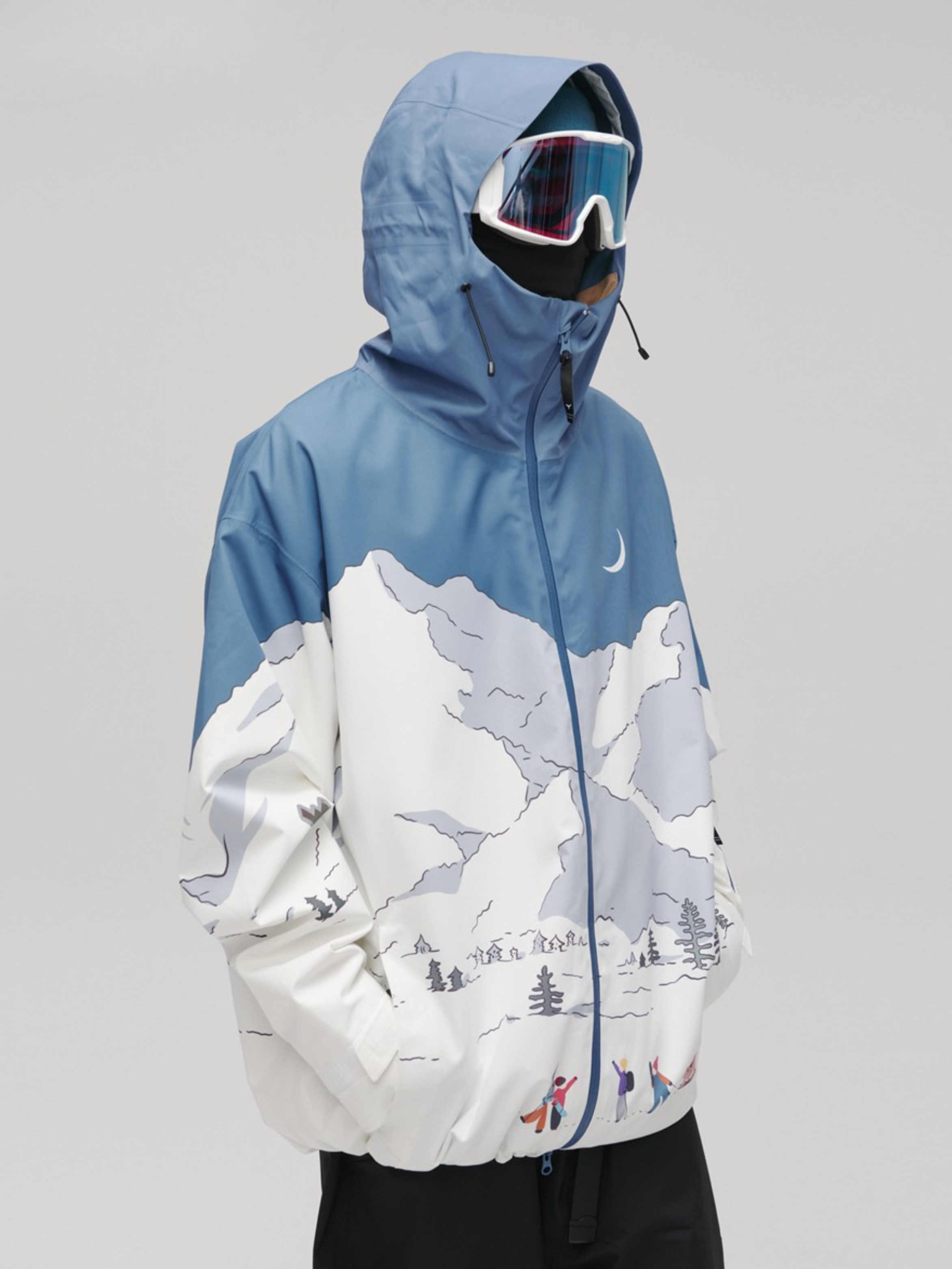 Winter Ticket Nightfall 3L Baggy Ski Jacket - Unisex – Alpine Master Winter Ticket Nightfall 3L Baggy Ski Jacket - Unisex – Alpine Master
