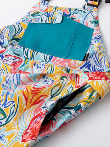 RenChill Glacier Floral 3L Ski Bibs - Women's