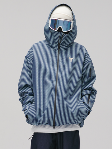 Winter Ticket Blue Motion 3L Baggy Freestyle Ski Jacket - Unisex