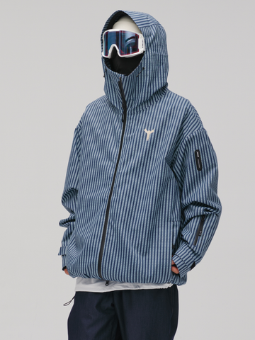 Winter Ticket Blue Motion 3L Baggy Freestyle Ski Jacket - Unisex