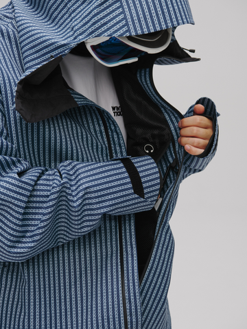 Winter Ticket Blue Motion 3L Baggy Freestyle Ski Jacket - Unisex