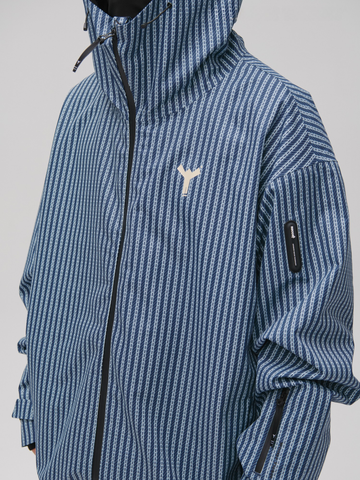 Winter Ticket Blue Motion 3L Baggy Freestyle Ski Jacket - Unisex